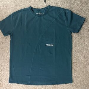 YoungLA Men's Teal Short Sleeve Shirt